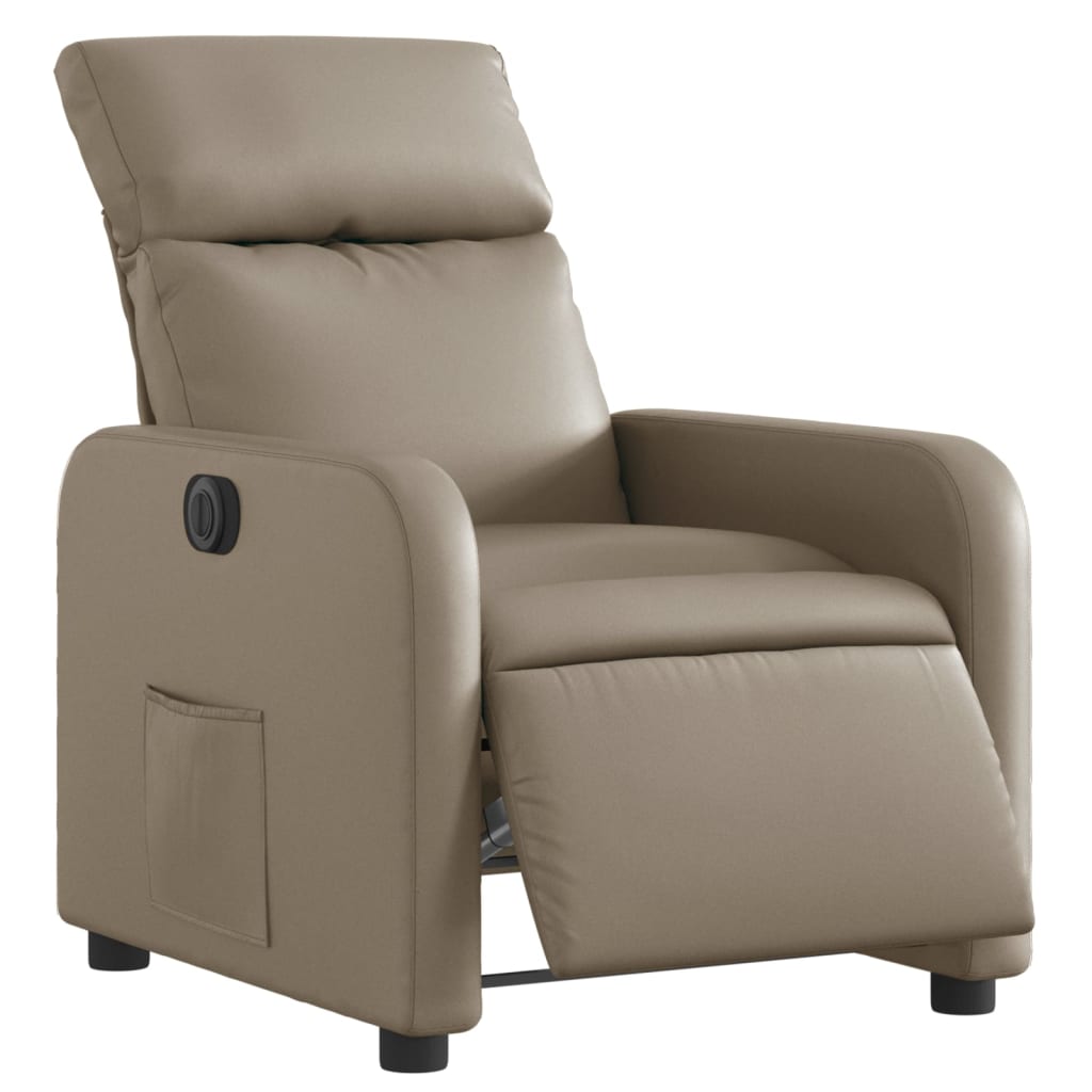 Fauteuil inclinable électrique Cappuccino Similicuir