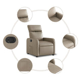 Fauteuil inclinable électrique Cappuccino Similicuir