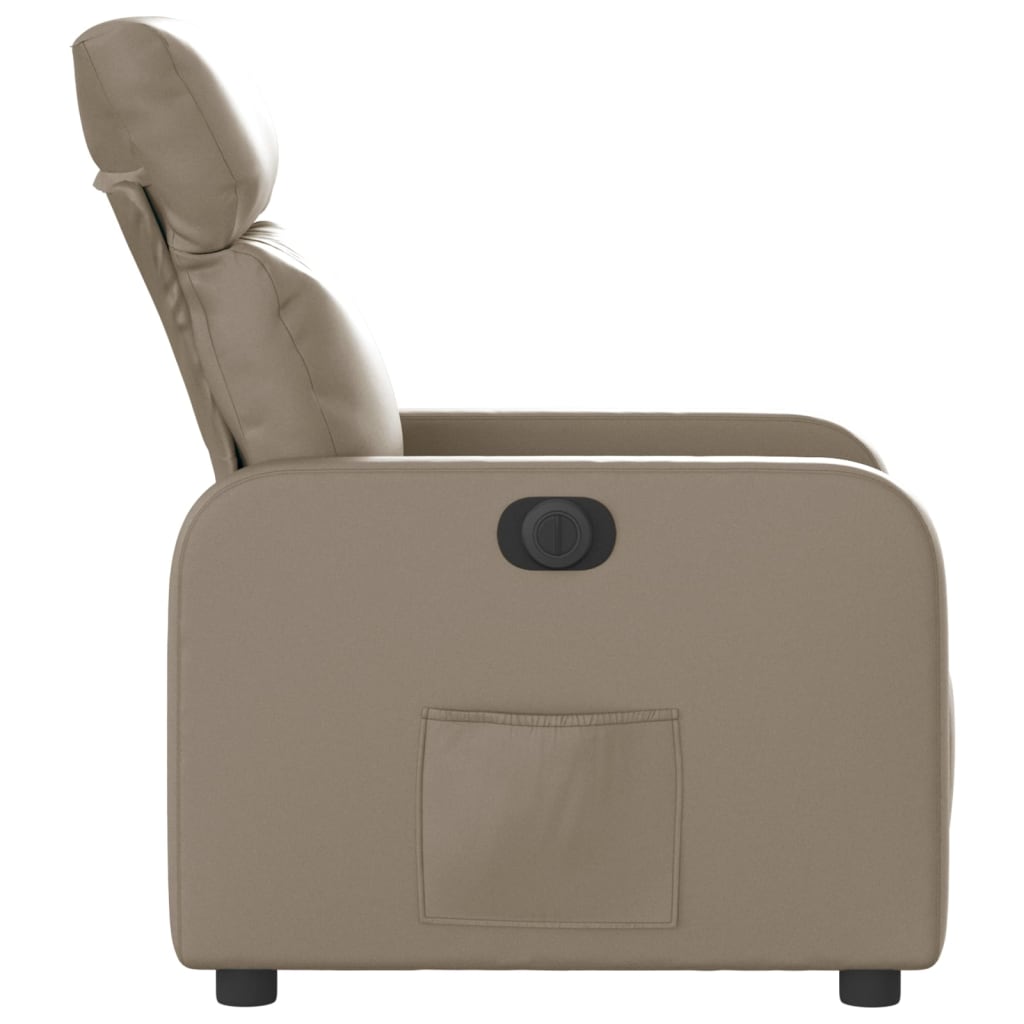 Fauteuil inclinable électrique Cappuccino Similicuir