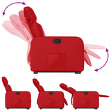 Fauteuil inclinable Rouge Similicuir