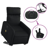 Fauteuil inclinable de massage Noir Similicuir