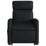 Fauteuil inclinable de massage Noir Similicuir