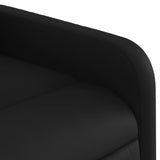 Fauteuil inclinable de massage Noir Similicuir