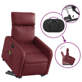 Fauteuil inclinable de massage Rouge bordeaux Similicuir