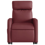 Fauteuil inclinable de massage Rouge bordeaux Similicuir