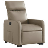 Fauteuil inclinable électrique cappuccino similicuir