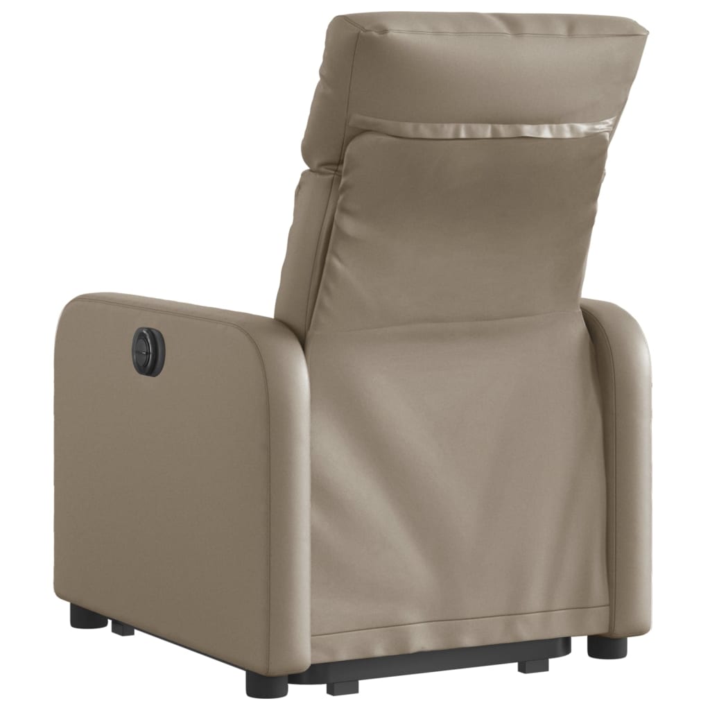 Fauteuil inclinable électrique cappuccino similicuir