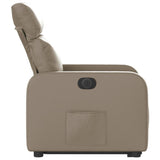 Fauteuil inclinable électrique cappuccino similicuir