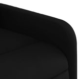 Fauteuil inclinable électrique Noir Tissu