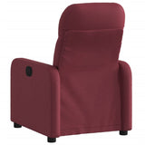 Fauteuil inclinable électrique Rouge bordeaux Tissu