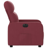 Fauteuil inclinable électrique Rouge bordeaux Tissu