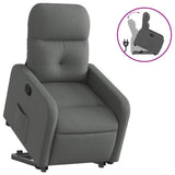 Fauteuil inclinable Gris foncé Tissu