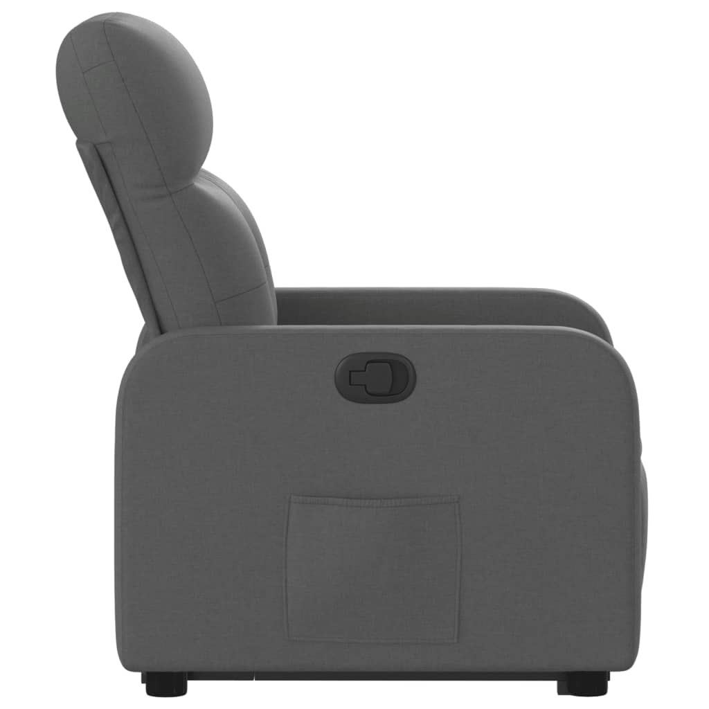 Fauteuil inclinable Gris foncé Tissu