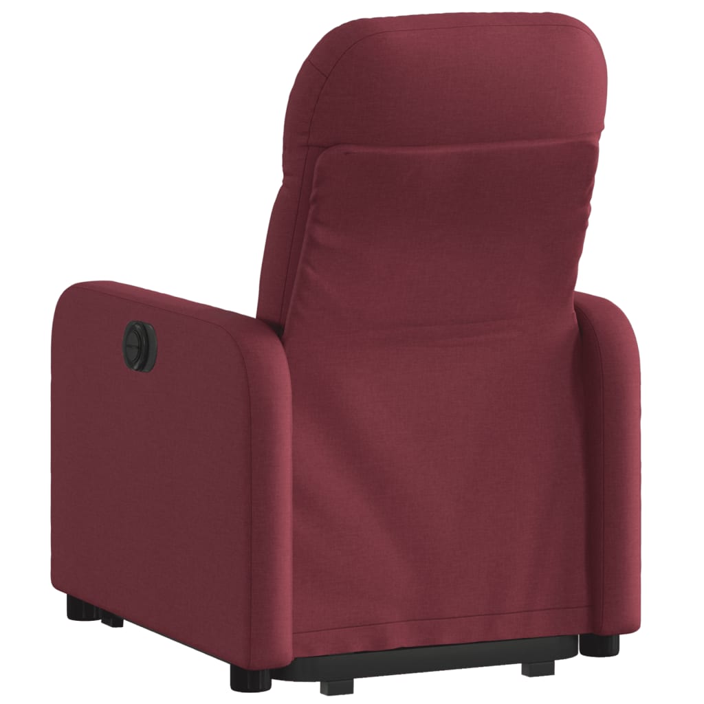 Fauteuil inclinable rouge bordeaux tissu