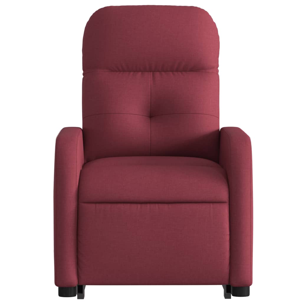 Fauteuil inclinable rouge bordeaux tissu