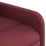 Fauteuil inclinable rouge bordeaux tissu