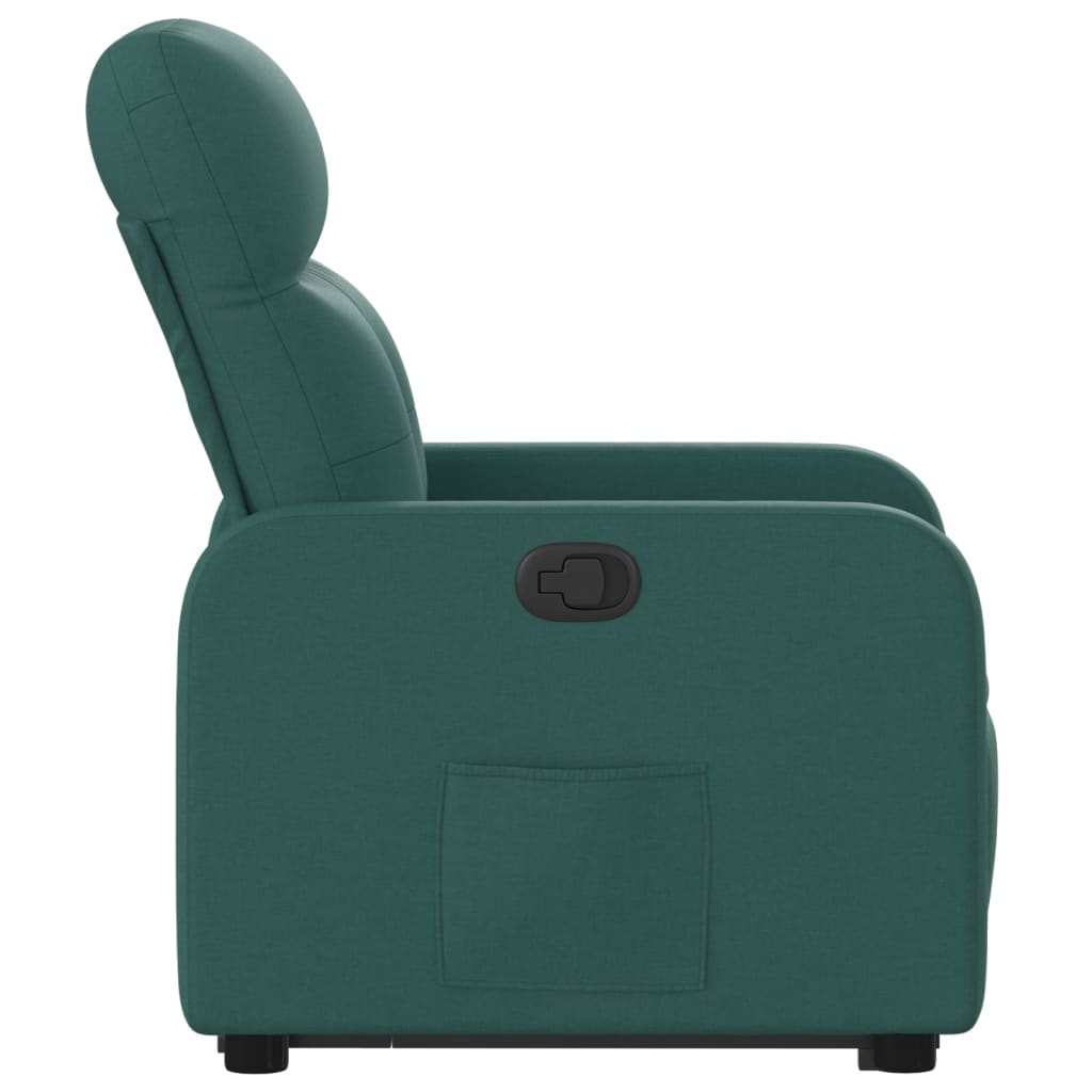 Fauteuil inclinable vert foncé tissu