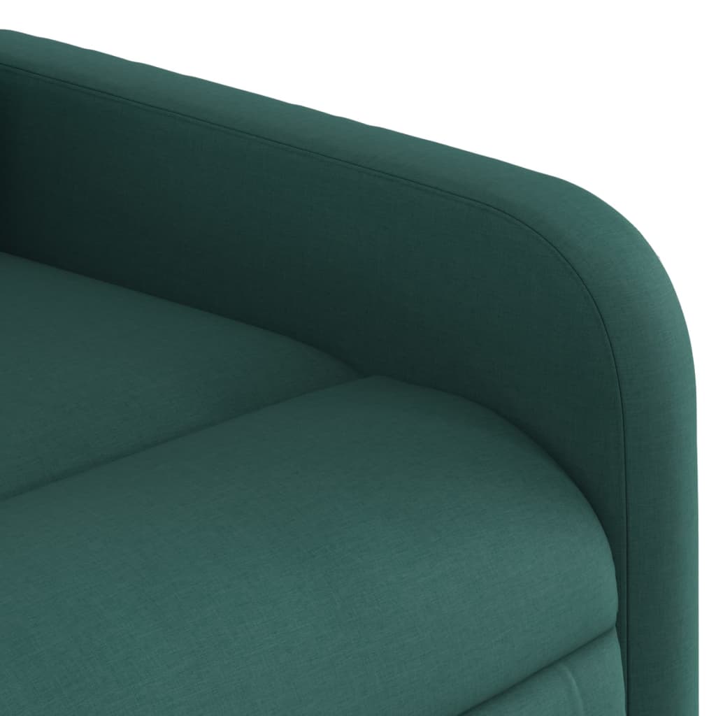 Fauteuil inclinable vert foncé tissu