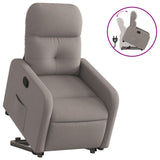 Fauteuil inclinable taupe tissu