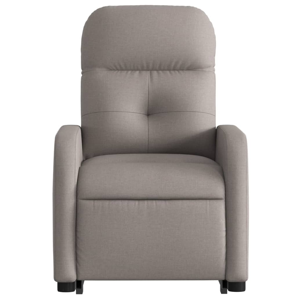 Fauteuil inclinable taupe tissu