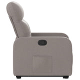 Fauteuil inclinable taupe tissu