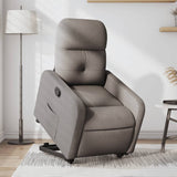 Fauteuil inclinable taupe tissu