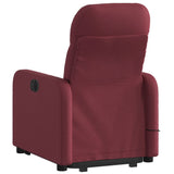 Fauteuil inclinable de massage Rouge bordeaux Tissu