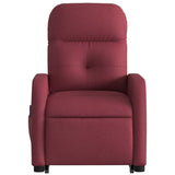 Fauteuil inclinable de massage Rouge bordeaux Tissu