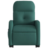 Fauteuil inclinable de massage Vert foncé Tissu