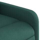 Fauteuil inclinable de massage Vert foncé Tissu