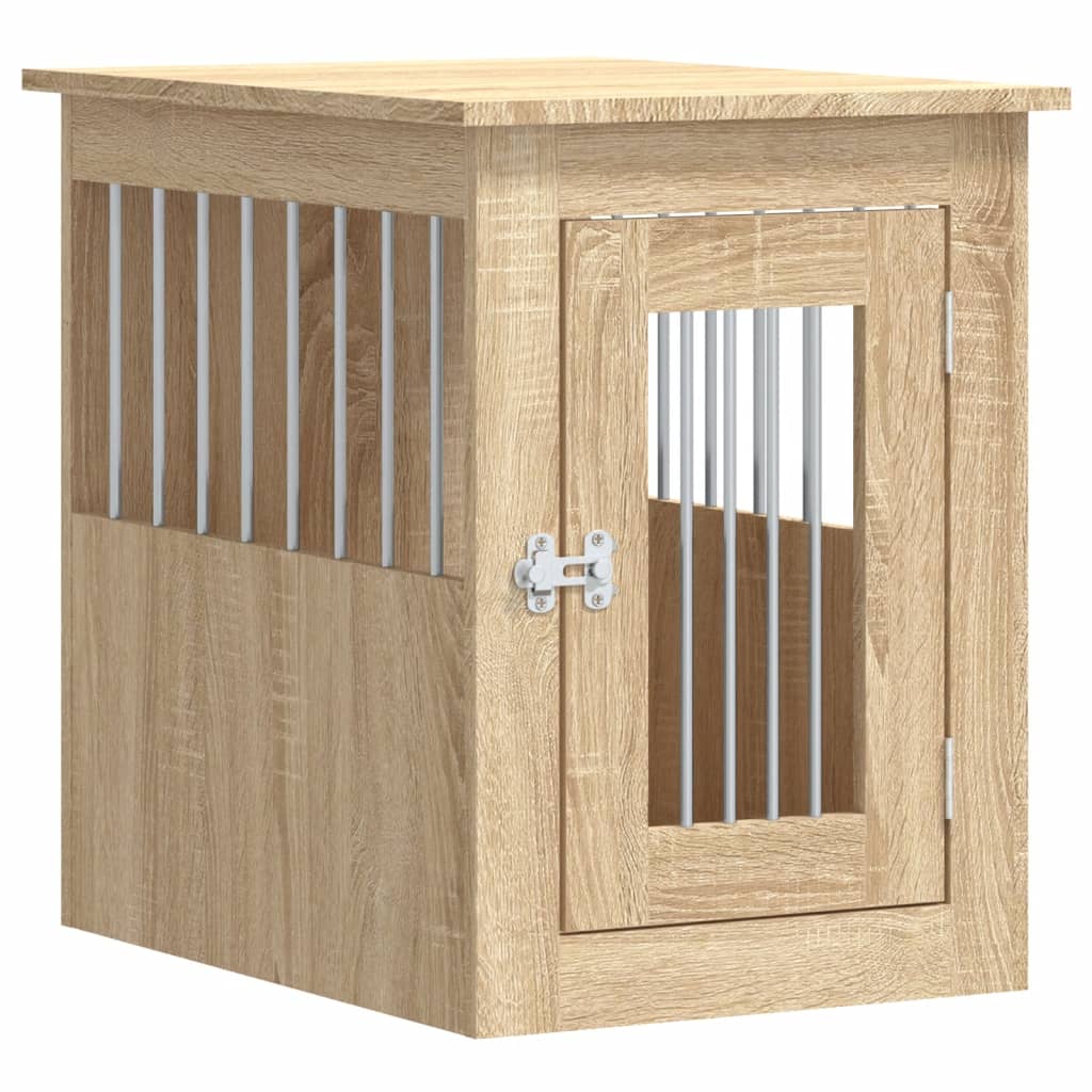 Meuble de cage pour chiens chêne sonoma 45x62x59 cm