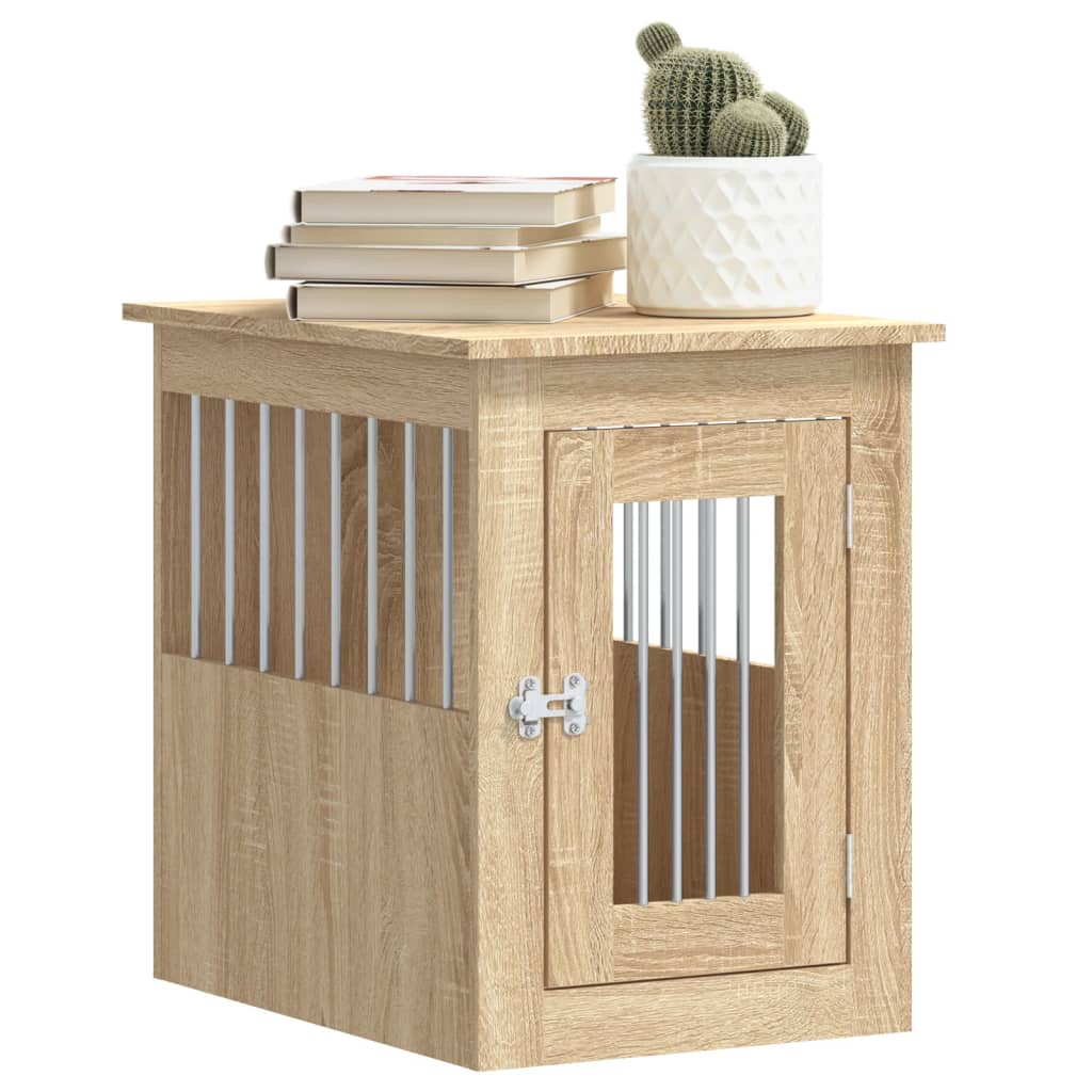 Meuble de cage pour chiens chêne sonoma 45x62x59 cm