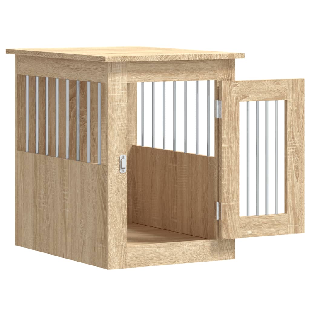 Meuble de cage pour chiens chêne sonoma 45x62x59 cm