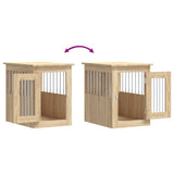 Meuble de cage pour chiens chêne sonoma 45x62x59 cm