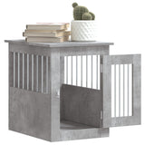 Meuble de cage pour chiens gris béton 45x62x59 cm