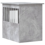 Meuble de cage pour chiens gris béton 45x62x59 cm