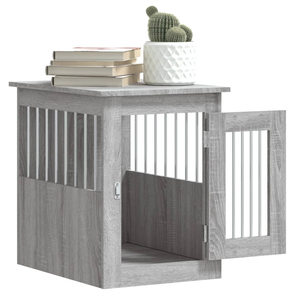 Meuble de cage pour chiens sonoma gris 45x62x59 cm