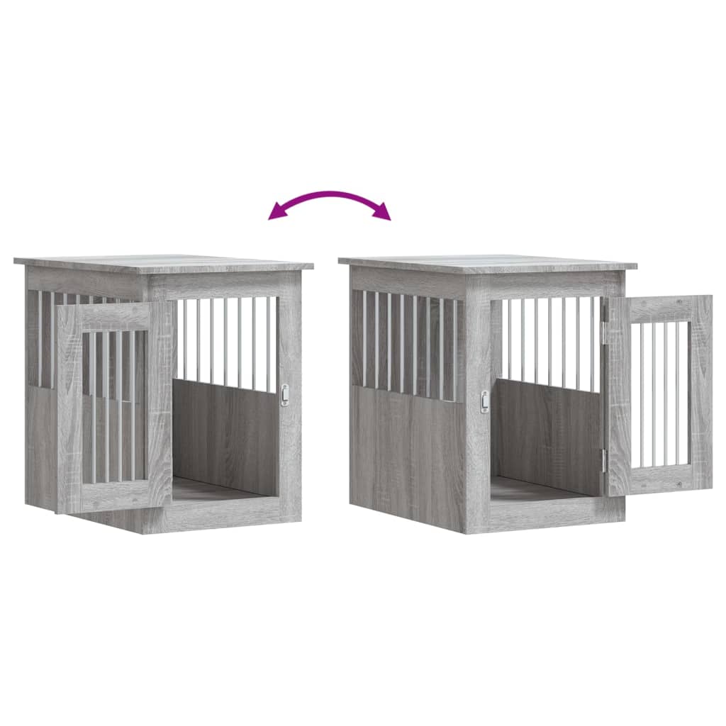 Meuble de cage pour chiens sonoma gris 45x62x59 cm