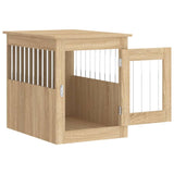 Meuble de cage pour chiens chêne sonoma 55x75x65 cm