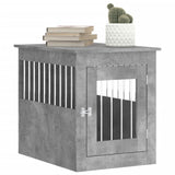 Meuble de cage pour chiens gris béton 55x75x65 cm