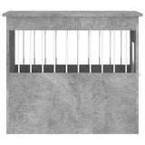 Meuble de cage pour chiens gris béton 55x75x65 cm