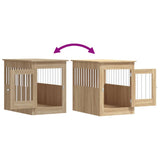 Meuble de cage pour chiens chêne sonoma 55x80x68 cm