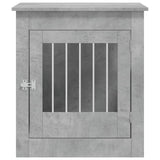 Meuble de cage pour chiens gris béton 64,5x80x71 cm