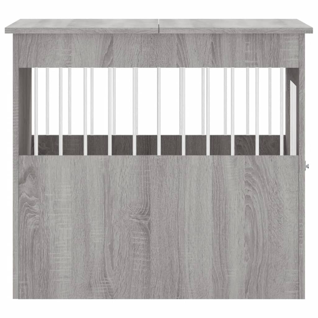 Meuble de cage pour chiens sonoma gris 64,5x80x71 cm