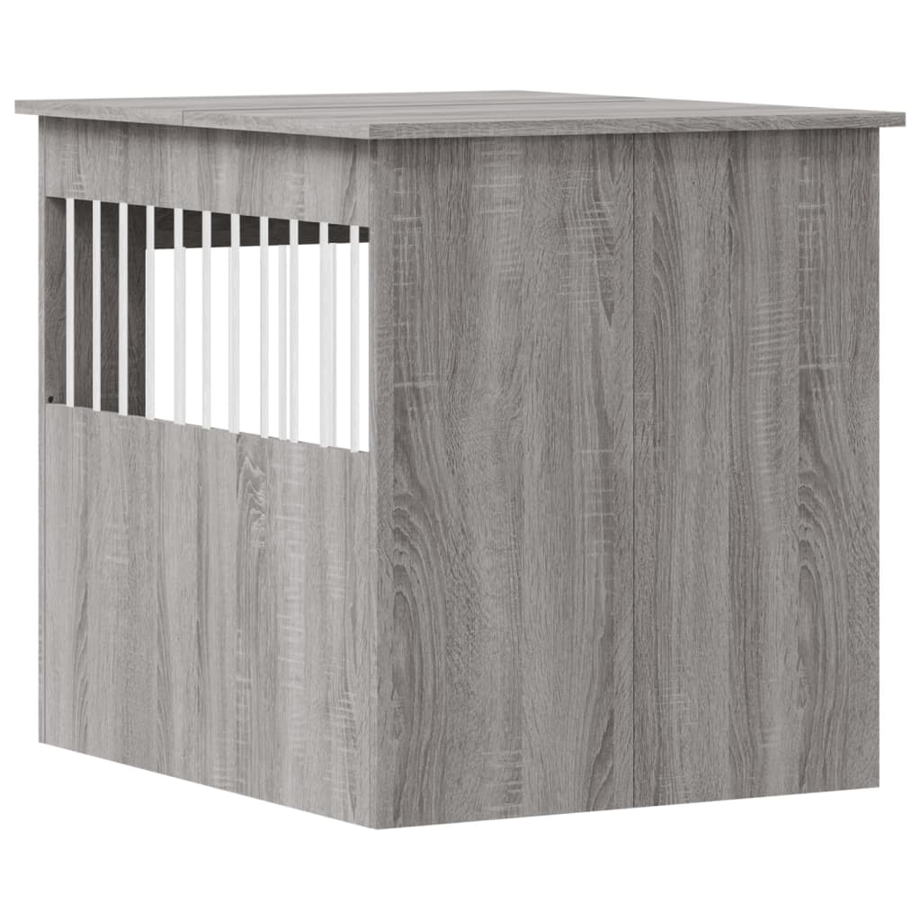 Meuble de cage pour chiens sonoma gris 64,5x80x71 cm