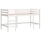 Lit mezzanine pour enfants avec rideaux sans matelas 80x200 cm