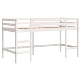 Lit mezzanine enfants avec rideaux sans matelas rose 80x200cm