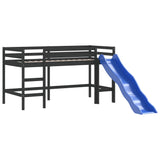 Lit mezzanine enfants avec tunnel sans matelas 90x190 cm