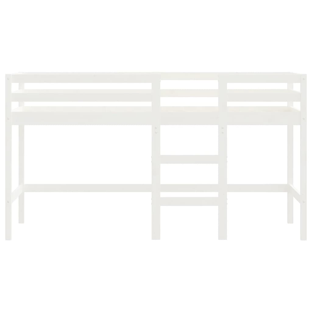 Children's loft bed without mattress with ladder 80x200 cm