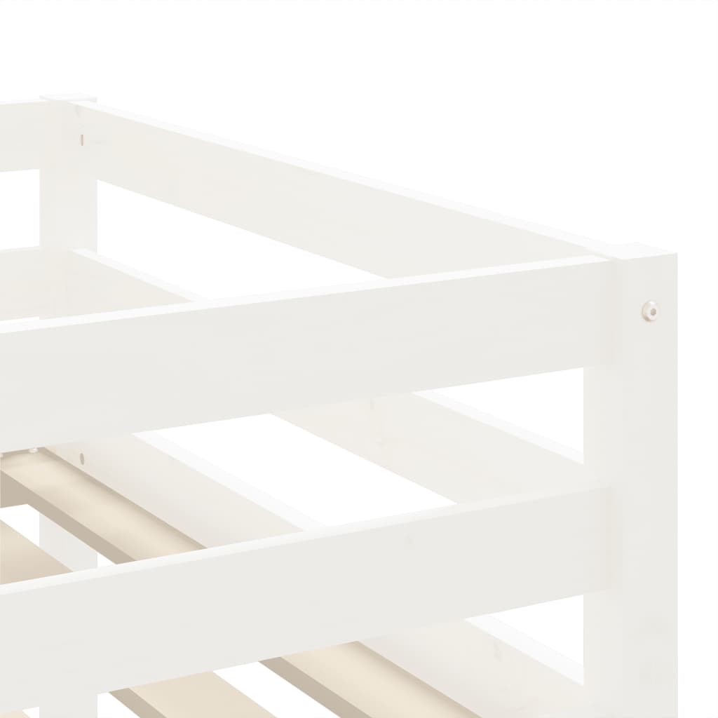 Children's loft bed without mattress with ladder 80x200 cm